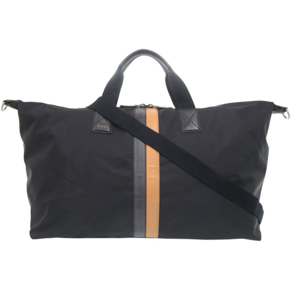 Tod's 2-Way Black Boston Bag (Black) 1177 TOD'S Men's